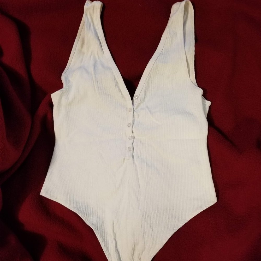 White AA bodysuit